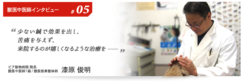 第5回オンペットクリニック　中医獣医師｜漆原 俊明　来院が嬉しくなるような治療を