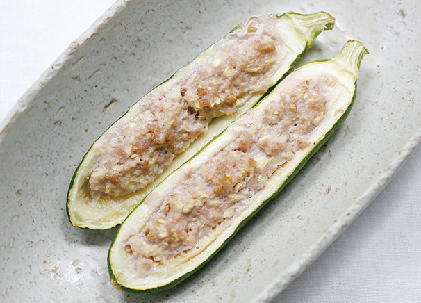 「薬膳ズッキーニボート」